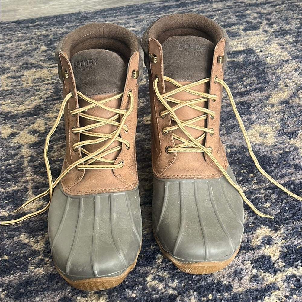 Sperry Men's Brown and Gray Duck Boots
